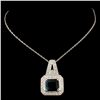 Image 2 : 14K Gold 3.30ct Tourmaline & 0.41ctw Diamond Penda
