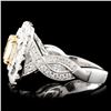 Image 3 : 18K Gold 2.87ctw Fancy Diamond Ring