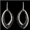 Image 1 : 14K White Gold 1.71ctw Fancy Color Diamond Earring