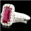 Image 2 : 18K Gold 2.78ct Ruby & 0.73ctw Diamond Ring