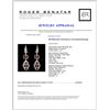 Image 3 : 18K White Gold 4.15ct Ruby & 1.27ct Diamond Earrin