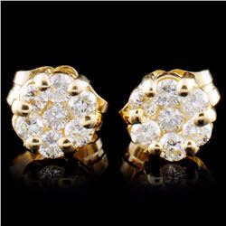 14K Gold 0.30ctw Diamond Earrings