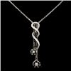 Image 2 : 14K Gold 1.07ctw Fancy Color Diamond Pendant