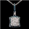 Image 1 : 14K Gold 1.07ctw Fancy Diamond Pendant