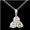 14K Gold 1.08ctw Diamond Pendant