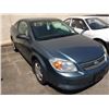 Image 2 : 2005 CHEVROLET COBALT, 2 DOOR SEDAN, BLUE, VIN # 1G1AJ12F357569781