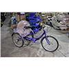 Image 1 : BLUE PARKLANE EASY-STEP 6 SPEED 3 WHEEL ROAD BIKE WITH BASKET