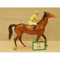 Beswick racehorse and jockey No1037 stripe to…