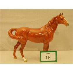 Beswick chestnut swishtail horse No1182, 1st …