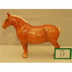 Beswick light chestnut horse Suffolk Punch 13…