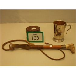 Master of the hounds whip whistle with bone h…