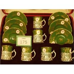 Boxed set of six Coalport coffee cups and sau…