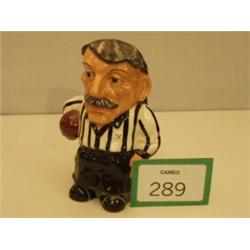 Staffordshire toby jug entitled 'The Football…