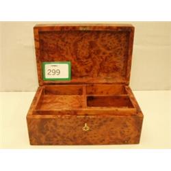 19c yew wood games box…