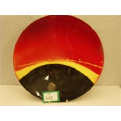 Large Poole pottery charger 'Eclipse', 16" di…