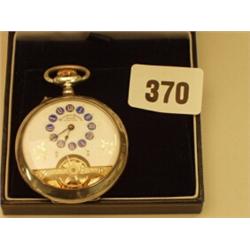 Continental silver hallmarked eight day pocke…