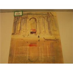 Unframed wash drawing 'The Portico Santa Mari…
