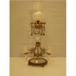 Superb 19c ormolu and glass epergne stamped O…