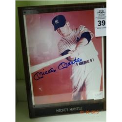 Mickey Mantle Autographed Photo