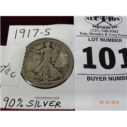 1917-S Walking Liberty Half