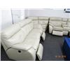 Image 1 : Leather Sectional Sofa - Electric Recliners