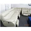 Image 1 : Leather Sectional Sofa - Electric Recliners