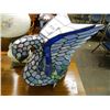 Image 1 : Leaded Glass Swan Lamp