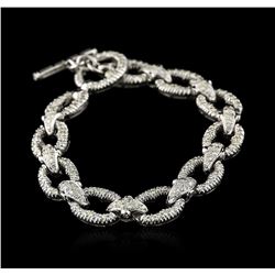 18KT White Gold 2.64ctw Diamond Bracelet