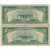 Image 2 : 1963 $5 Red Seal Bill Lot of 2