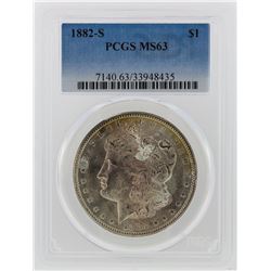 1882-S PCGS MS63 Morgan Silver Dollar