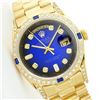 Image 1 : Rolex President 18KT Gold 1.00ctw Diamond And Sapphire Men's Watch