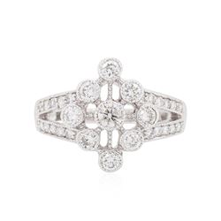 14KT White Gold 0.85ctw Diamond Ring