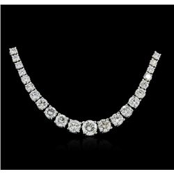 18KT White Gold 6.21ctw Diamond Necklace