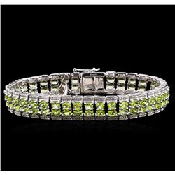 Crayola 12.16ctw Peridot Bracelet - .925 Silver