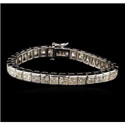 14KT White Gold 26.22ctw Diamond Tennis Bracelet