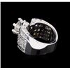 Image 3 : 18KT White Gold 12.74ctw Diamond Ring