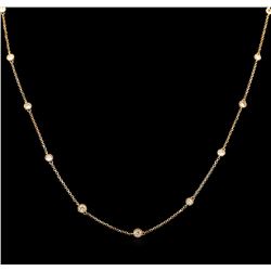 1.85ctw Diamond Necklace - 18KT Rose Gold