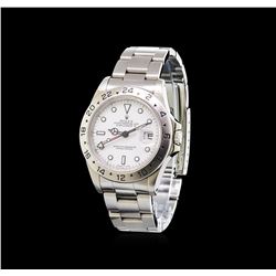 Rolex Stainless Steel Explorer II Men's Watch