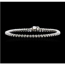 14KT White Gold 1.87ctw Diamond Tennis Bracelet