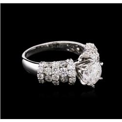 3.35ctw Diamond Ring - 18KT White Gold