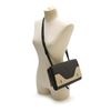 Image 3 : Prada BR5077 Women's Black and Cream Calf Leather Flag Shoulder Bag