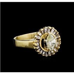 1.28ctw Diamond Ring - 14KT Yellow Gold