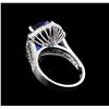 Image 3 : 9.76ct Tanzanite and Diamond Ring - 14KT White Gold