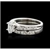 Image 1 : 14KT White Gold 1.52ctw Diamond Wedding Ring Set