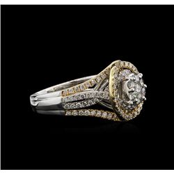 1.00ctw Diamond Ring - 14KT Two-Tone Gold