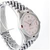 Image 3 : Rolex Stainless Steel 1.00ctw Diamond and Ruby DateJust Men's Watch