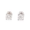 Image 1 : 1.00ctw Diamond Stud Earrings - 14KT White Gold