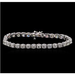 14KT White Gold 9.10ctw Diamond Tennis Bracelet