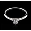 Image 1 : Tiffany & Co. 0.19ct Diamond Solitaire Ring - Platinum