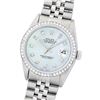 Image 1 : Rolex Stainless Steel 1.00ctw Diamond DateJust Men's Watch